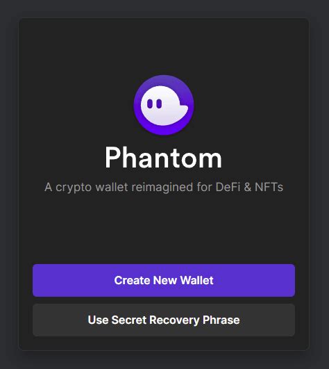 How to create a new wallet • Phantom.